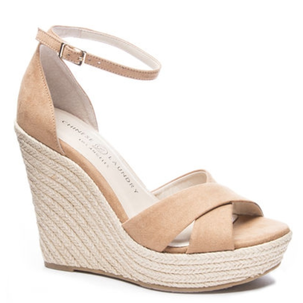 Chinese Laundry Morgan Espadrille Wedge Camel